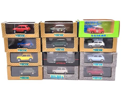 Vitesse &amp; Eligor, a boxed Mini &amp; Mini Cooper group to include Vitesse L061 Austin Cooper S MkII (68 British Saloon C.