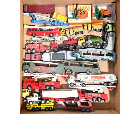 Dinky, Corgi, Matchbox and similar, an unboxed Commercial group including earlier issues to include Dinky Supertoys 984 Car C