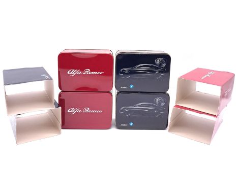 Solido, a boxed Special Edition group which are presented in Tin Cases. Comprising of 2x Alfa Romeo models and 2x Lancia mode