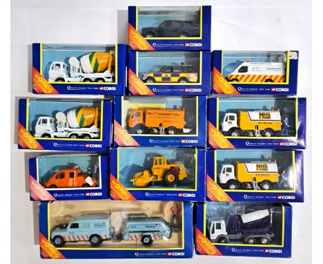 Corgi Classics (Working Features) a boxed group comprising mainly of Commercials to include 60031 Land Rover, Road Drill &amp