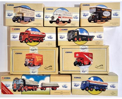 Corgi, a boxed Commercial group comprising of Tankers, Pantechnicon and similar to include 97980 ERF Elliptical Tanker "Esso"
