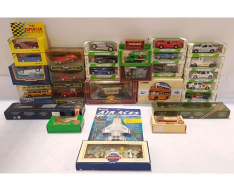 Corgi, Matchbox &amp; Similar, a boxed Group of Commercial Vehicles. Includes Mobil Series with others. Although unchecked fo