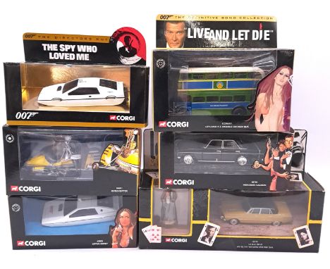 Corgi, a boxed 007/James Bond and similar TV Related group to include CC01901 1:43 scale Rover 3500 V8 With 'Big Chris' Hand 