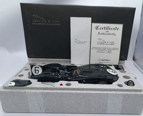 AUTOart "Sigature" Series 1:12th scale model Jaguar D Type 1965 Le Mans 24 Hour winner "with No.6 race decal" (certificate of