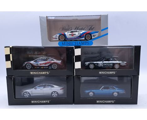 Mini Champs a boxed metal 1:43 scale car group to include 400 841312 Jaguar XJ-S TWR RAcing "Heyer/Percy 1st ETCC, Spa 1984" 