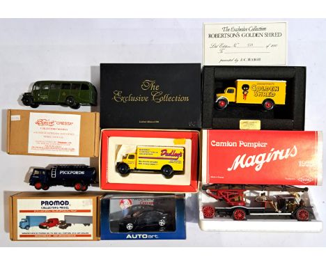 Promod, Autoart and similar, a boxed group which also includes Special Editions and Code 3 issues to include Promod Hand buil