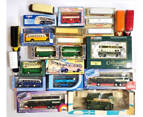 Corgi, Creative Master Northcord, Zylmex, Majorette and similar, a mainly boxed bus group to include Siku 3814 Mercedes-Benz 