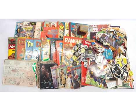 Quantity of Hardback Annuals, Publications, Postcards, Trading Cards &amp; similar. &nbsp;Includes TV &amp; Film related; Sta