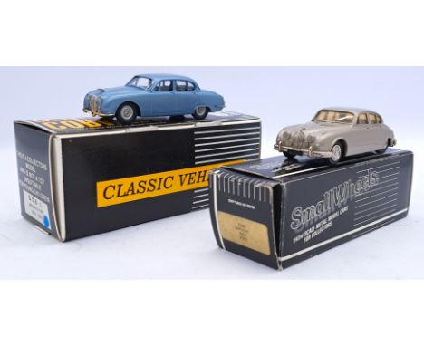 Gems &amp; Cobwebs and Smallwheels a boxed 1:34 scale pair to include; G.C.8-O Jaguar S Type 1963-1970, SW4 Jaguar MK2 1962. 