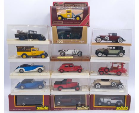 Solido Age d'or and similar, a boxed commercial vehicles and car group to include 4035 Duesenberg J Spider and others. Condit