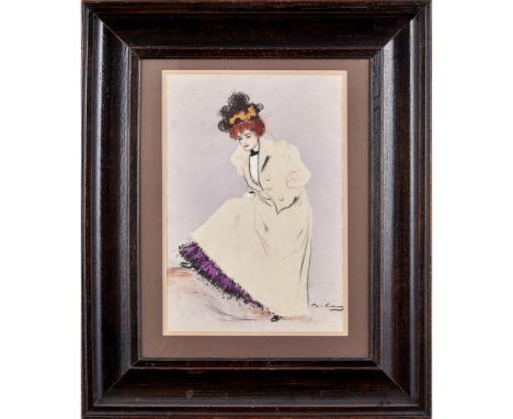 RAMON CASAS (SPANISH 1866-1932)  PORTRAIT OF A YOUNG WOMAN   Signed, pastel  39cm x 27cm (15.5in x 10.5in)