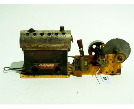 Meccano stationary steam engine 