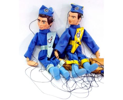 Two Pelham Thunderbird puppet characters