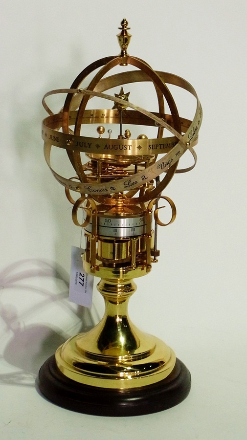 The Orrery Clock, detailed as follows in leaflet "an original collectors timepiece by St James