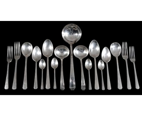 A silver table service by Barker Brothers Silver Ltd  A silver table service by Barker Brothers Silver Ltd.,   mainly    Birm