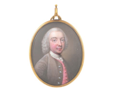 Nathaniel Hone Portrait of a gentleman in a grey coat  Nathaniel Hone (1718-1784)  Portrait of a gentleman in a grey coat, a 