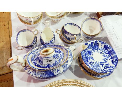 A Royal Crown Derby bone china part tea and coffee service "Mikado" pattern (21) 