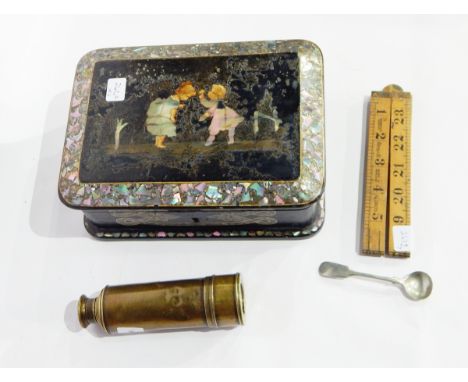 An 8-draw brass telescope by Thomas Harris & Sons (Opticians to the Royal Family) No.52 opposite The British Museum, London, 
