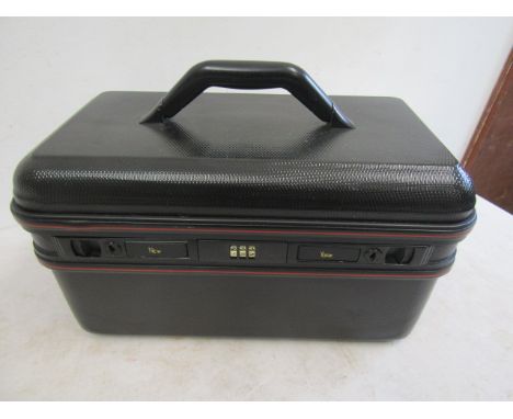 vanity travel case with key and combination
