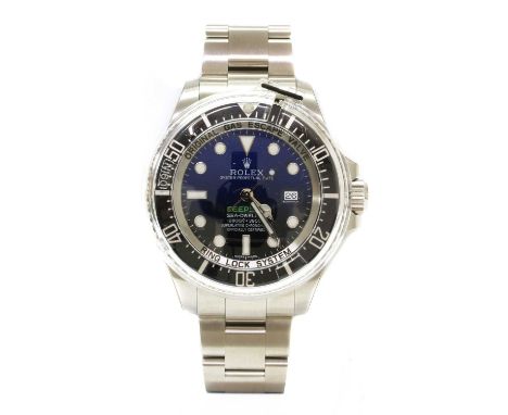 A gentlemen's stainless steel Rolex 'Deep Sea Sea Dweller James Cameron' automatic bracelet watch, c.2017, model no. 116660. 