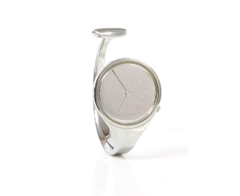 A ladies' stainless steel Georg Jensen 'Torun' mechanical bangle watch,model no. 226, designed by Vivianna Torun Bülow-Hübe. 