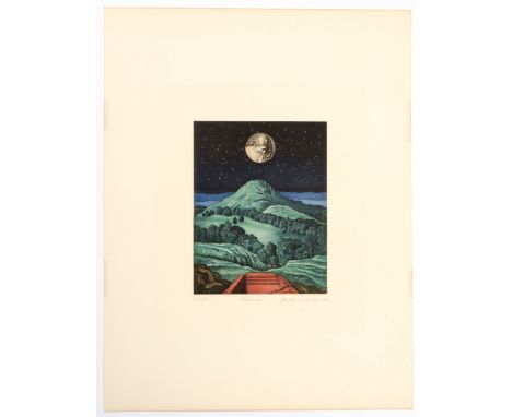 Wittenberg, Günther  Farbradierung. "Träumerei". l. u. num. 36/100, mittig bez., r. u. sign. U. dat. "1978". 21,5 16,5 cm, 50
