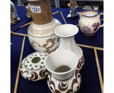 Four Radford vases. Not available for in-house P&amp;P 