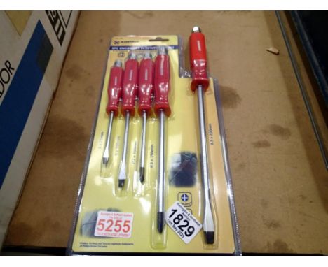 Marksman five piece engineers screwdriver set. Not available for in-house P&amp;P 