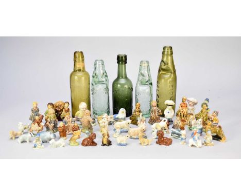 A collection of Wade whimsy figureslate 1950s-1980sincluding a Mabel Lucie Attwell model of 'Sam'; five Lucky Leprachauns, Co