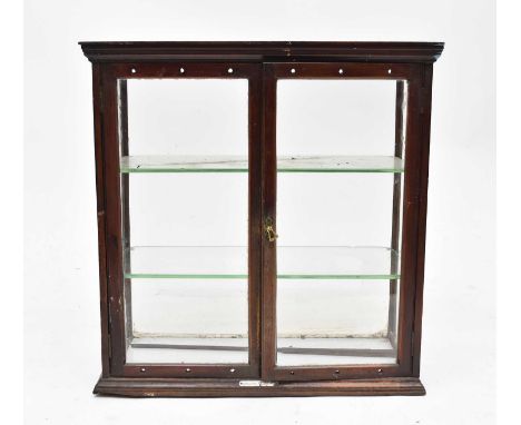 A Parnall &amp; Sons shop display cabinet for John Hill &amp; Son, Ashton-under-Lyne, with two glazed doors, enclosing two gl