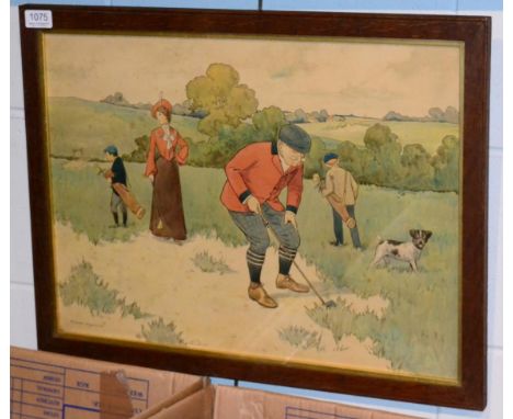 After Victor Venner, Hunting in the rough, lithograph 