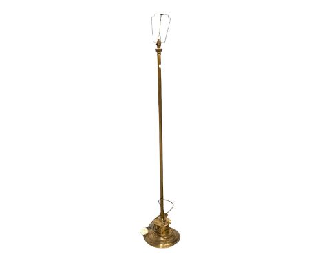 Cast brass lamp standard 