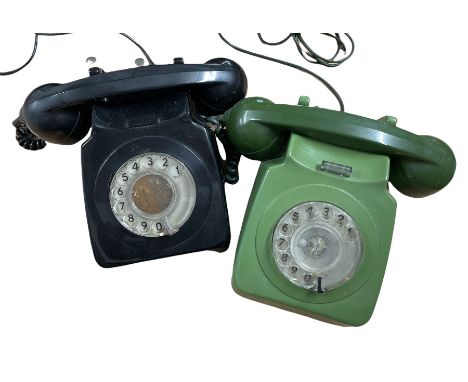 Two vintage rotary telephones (2)