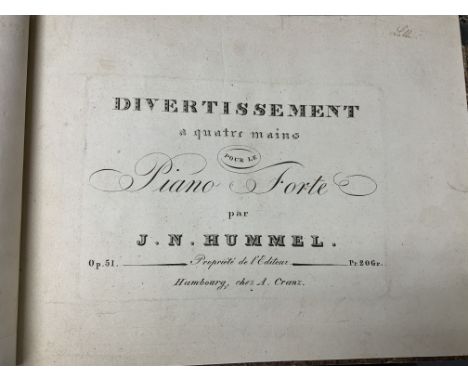 An early bound copy of Beethovens Sonate Pathetique pour le Piano Forte, 2nd Edition, Viennese, Chen Cappi et Comp. No.1569 a