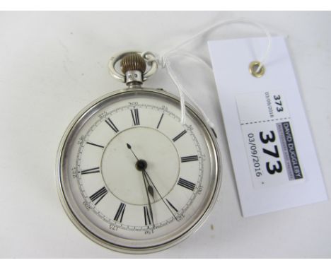 Victorian silver chronometer top wound pocket watch by F W Keeley & Sons London & Liverpool no 71603 case by Chester 1845  Co