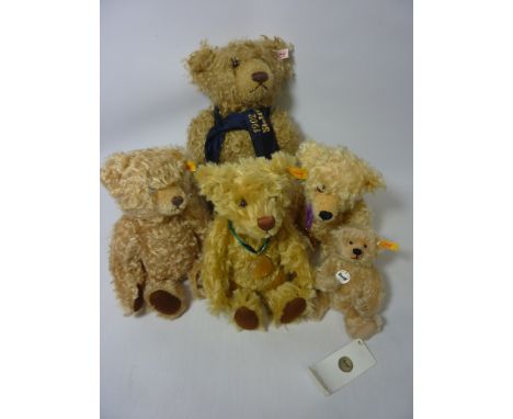 5 Steiff bears, 2001, 2002, 2003 - made exclusively for Danbury Mint,  'Jona' and one other  Condition Report Click here for 