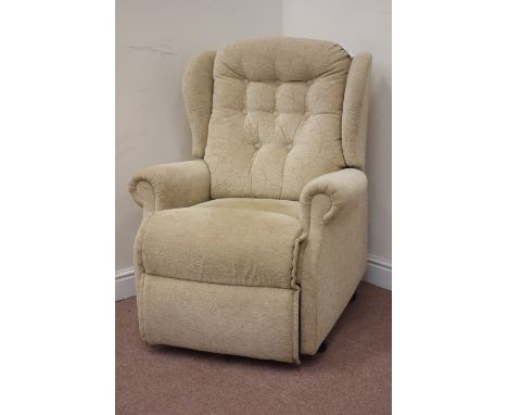 Sherborne electric riser recliner upholstered armchair  (This item is PAT tested - 5 day warranty from date of sale)  Conditi