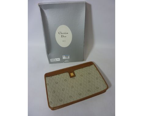 Christian Dior leather bound clutch bag Condition Report Click here for further images, condition, auction times & delivery c