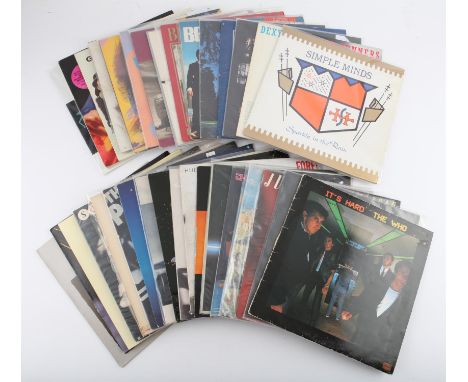 1980's chart LPs from bands such as Duran Duran, The Human League, Paul Simon, Queen, Simple Minds, The Who, U2 and more. (35