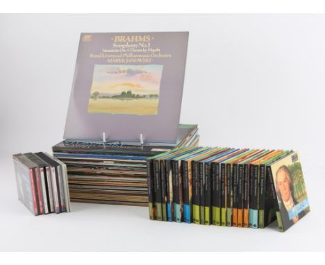 120+ Classical LPs and 24 CDs. Mozart, Chopin, Vivaldi, Grieg et al.Condition Report:  General light to medium wear to most o