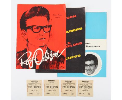 Roy Orbison - Four Granada East Ham Concert Ticket Stubs dated Thursday, Sept 26th with perforated corner, which may be detac