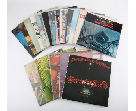 19 Prog Rock LPs. Tangerine Dream, Edgar Froese, Genesis, Steve Hackett, Greenslade, Amon Duul et al.Condition Report:  Gener