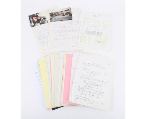 Who Framed Roger Rabbit - Original fourth draft working script from October 15th 1986, with numerous annotations, storyboards