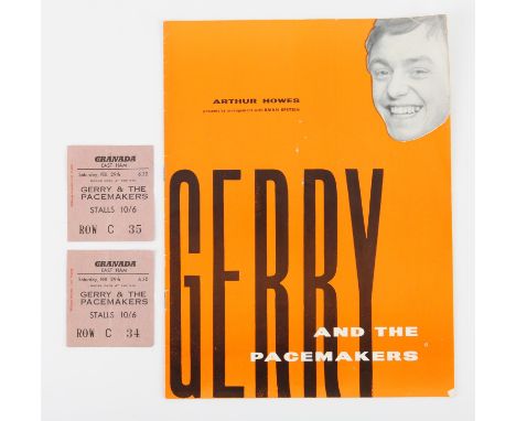 Gerry & The Pacemakers - Two Granada East Ham Concert Ticket Stubs dated Saturday, Feb 29th 1964 with perforated corner, whic