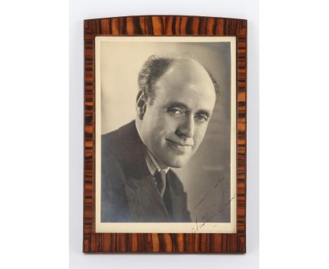 Alastair Sim (1900-1976) Scottish Character Actor Vintage signed and inscribed sepia 7 x 10 inch photograph of Sim in a head 