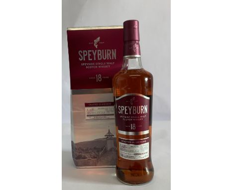 Speyburn 18yr Speyside Single Malt Scotch Whisky.