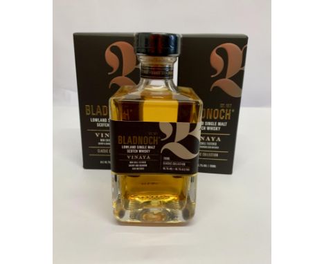 Two Bladnoch Vinaya Lowland Single Malt Scotch Whiskies Classic Collection 2 x 700ml.