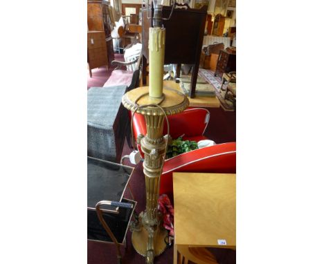 A 20th Century giltwood standard lamp in the Neoclassical taste. H- 150cm