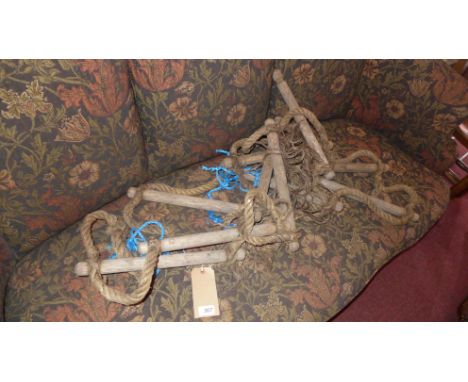 A rope twist tree house ladder. L-310cm 