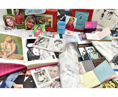 SHOWBIZ AUTOGRAPHS, a large collection of autographs, signed photographs and mixed ephemera from some of the biggest stars of